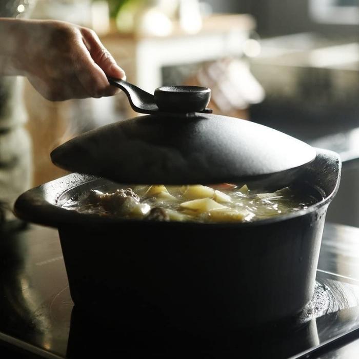 柳宗理 鍋 南部鉄器 深型 4905689312511 22cm 鉄器蓋 ハンドル付き