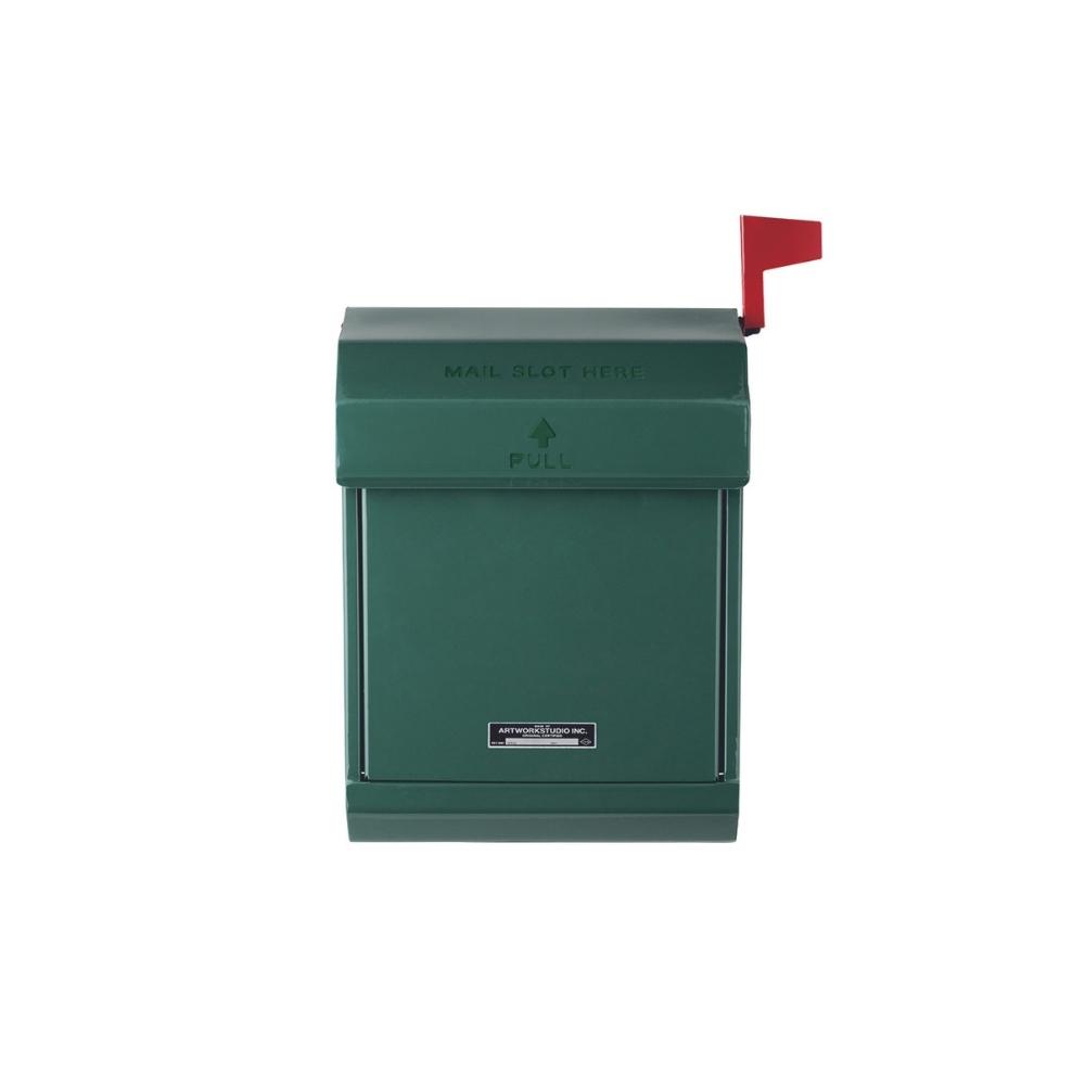 アートワークスタジオ ポスト 8色 壁掛け ダイヤル錠 メールボックス