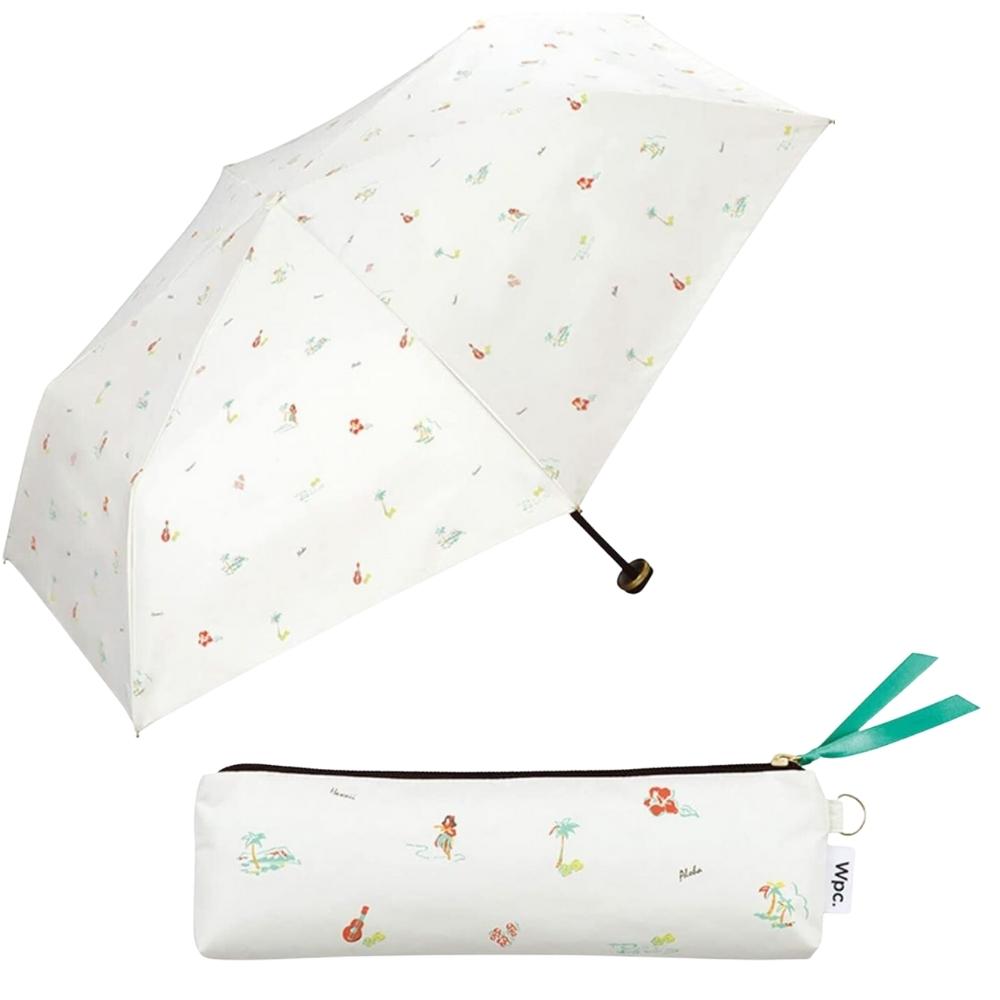 Wpc. wpc 日傘 折りたたみ 遮光 uv 801-4927 遮光ハワイ mini 完全遮光