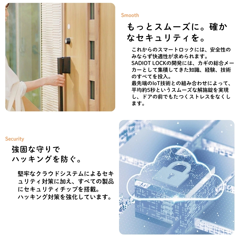 ミネベアショウワ SADIOT LOCK2 本体 ブラック SADIOTLOCK2-BK 鍵 キー