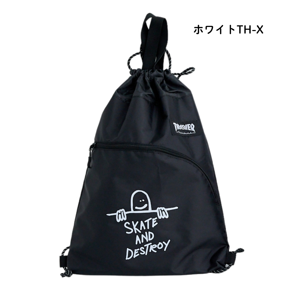 THRASHER（スラッシャー） サライ ロゴナップサック TH-W メール便対応