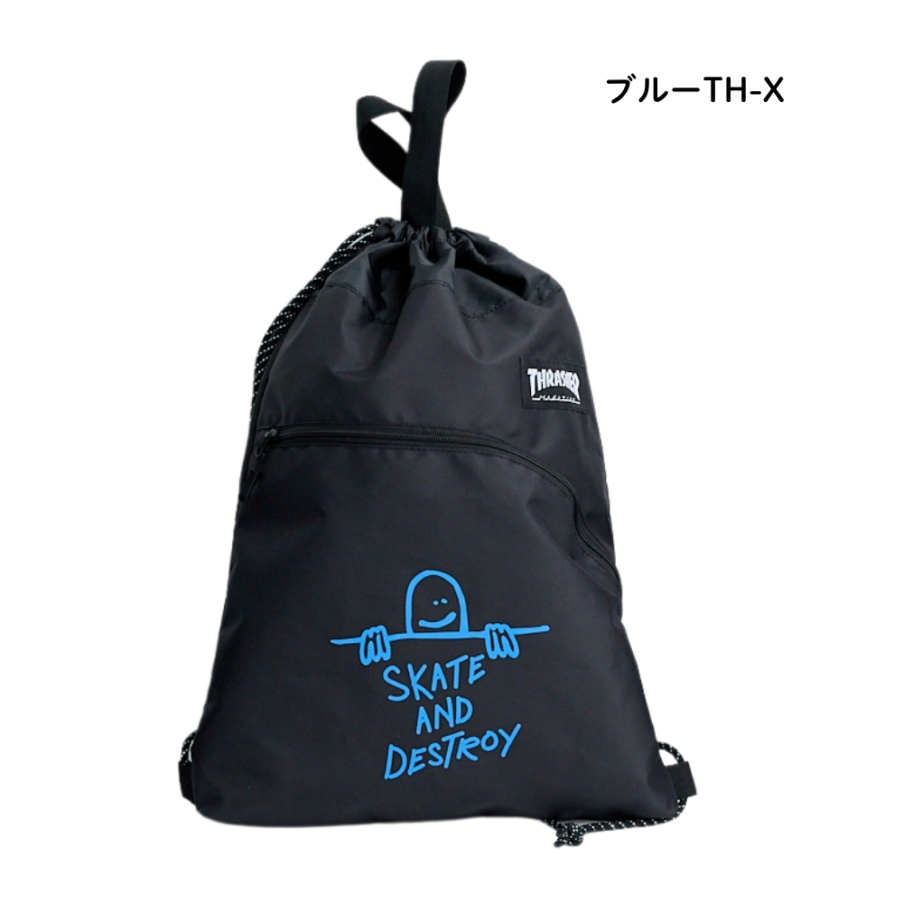THRASHER（スラッシャー） サライ ロゴナップサック TH-W メール便対応