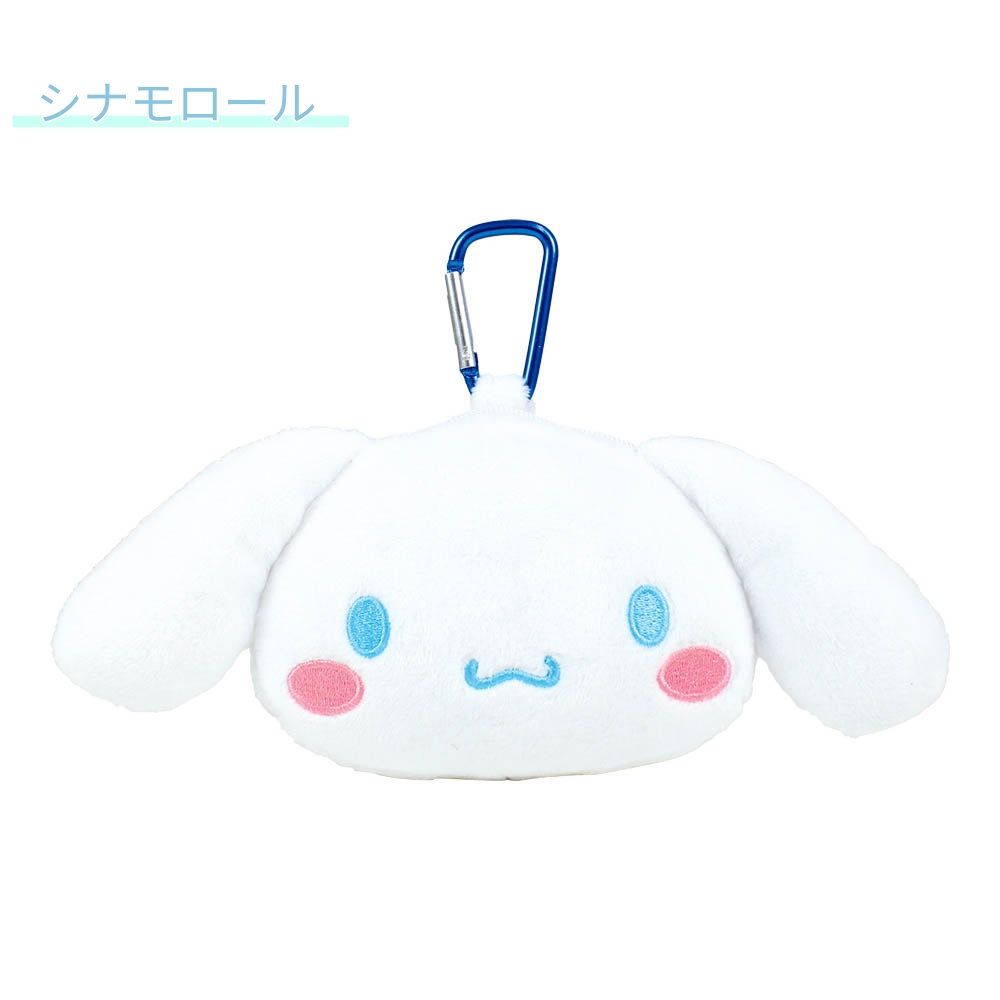 サンリオ カラビナ付ぬいぐるみファスナーマスコット ポーチ 収納 小物