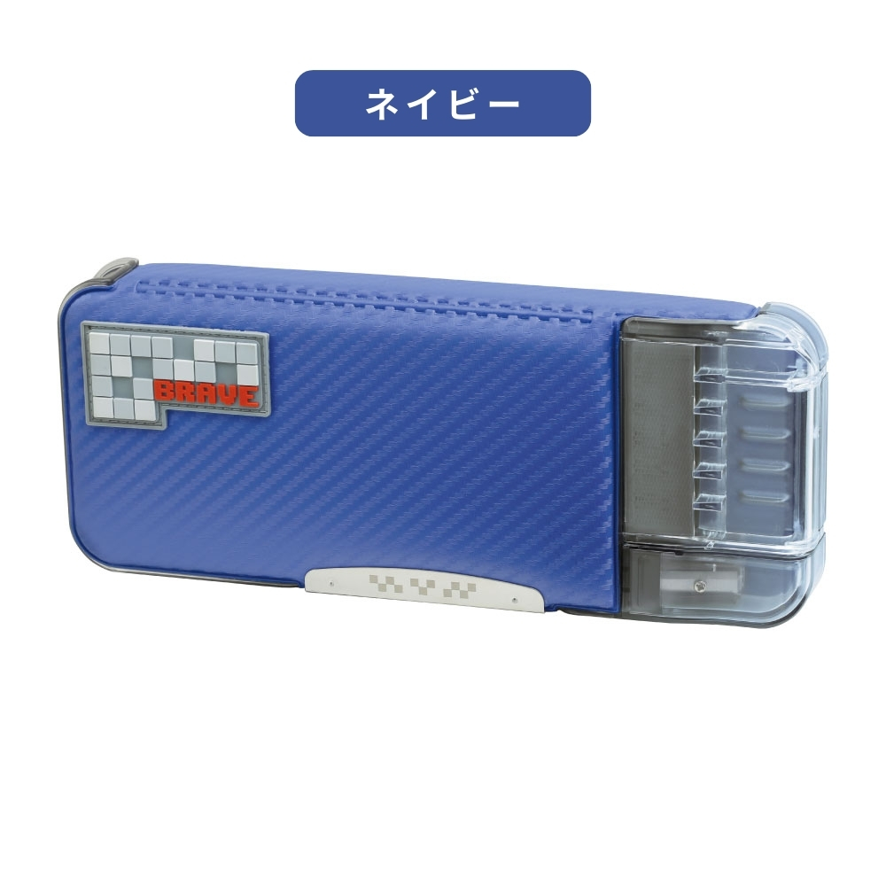 SONiC（ソニック） えんぴつチェック両面筆入 ドットタグ ブラック