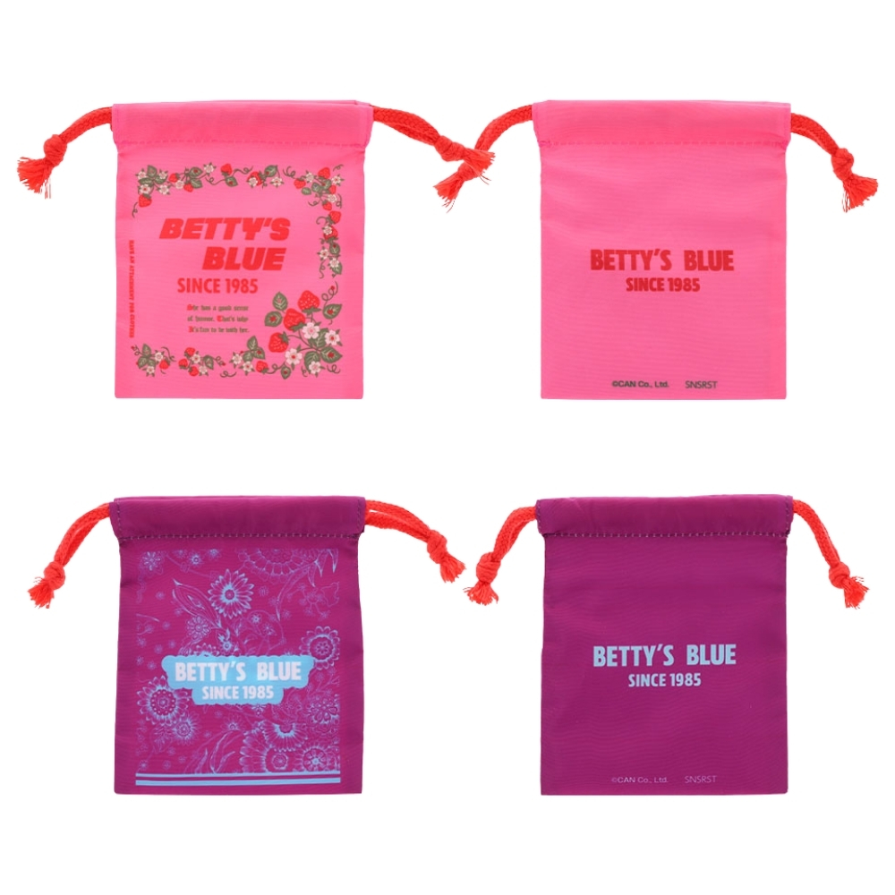 サンスター文具 BETTY'S BLUE ミニ巾着 メール便対応 S2338572 ガチャ