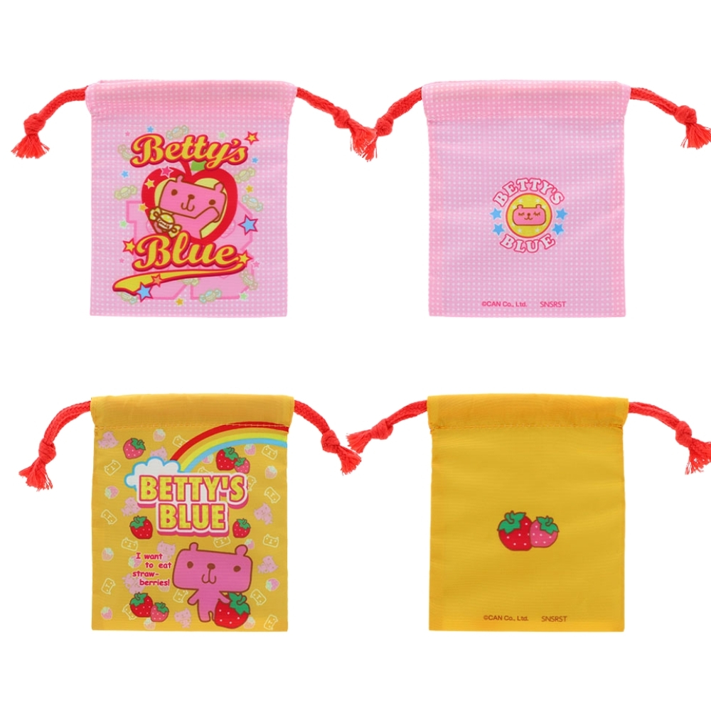 サンスター文具 BETTY'S BLUE ミニ巾着 メール便対応 S2338572 ガチャ