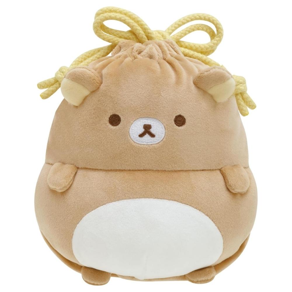 San-X サンエックス ぽんぽこきょむぐるみ巾着 リラックマ