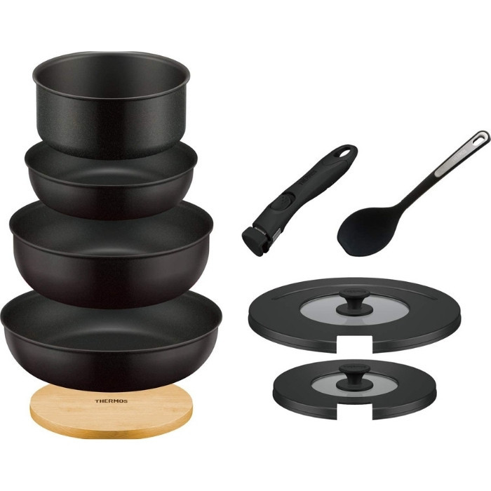 THERMOS 取っ手のとれるフライパン9点セット KSB-9A THERMOS（サーモス） 取っ手のとれるフライパン9点セット KSB-9A