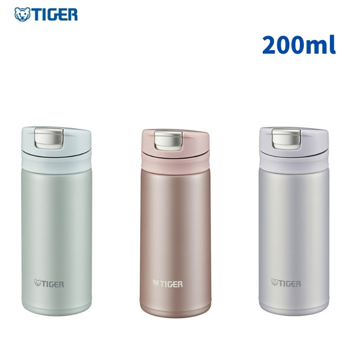 【新品・未使用品】TIGER ステンレス製携帯用まほうびん 2本セット タイガー（TIGER） 水筒 マグ ミニ サイズ おしゃれ ワンタッチ 子供
