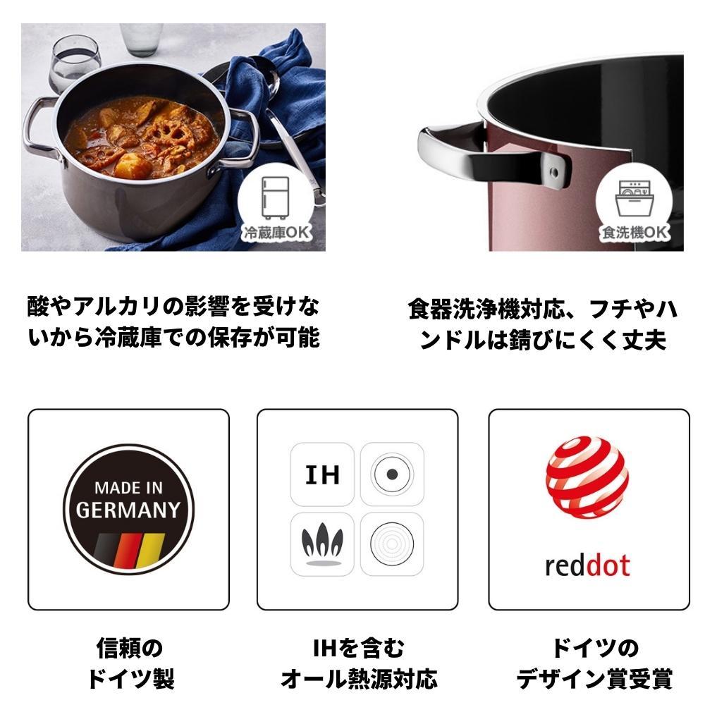 WMF（ヴェーエムエフ） ラッピング対応 両手鍋 20cm IH 対応 鍋 ロー