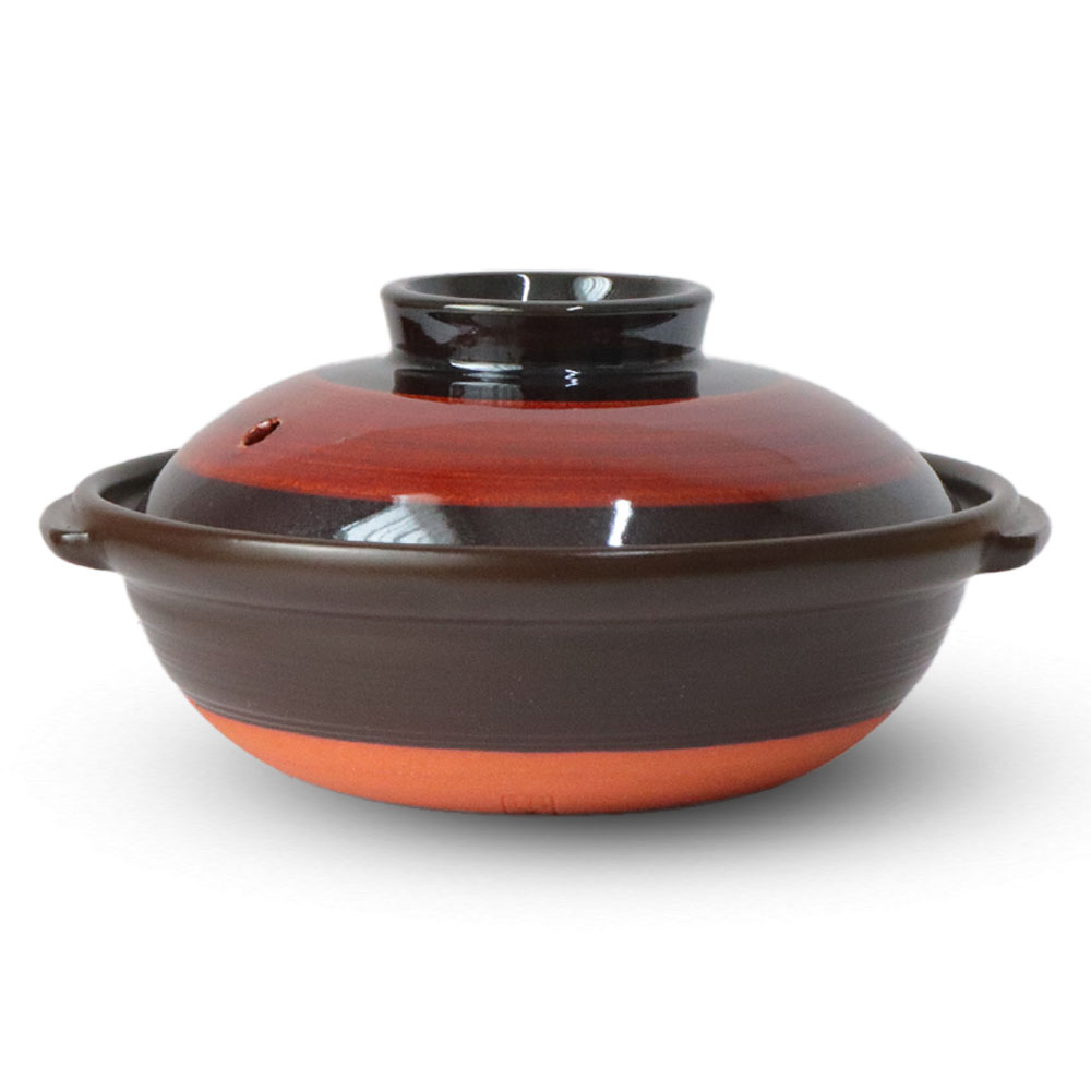 万古焼 京型 土鍋 6号 650ml 日本製 耐熱 陶器 鍋 小鍋 耐熱鍋 ご飯鍋