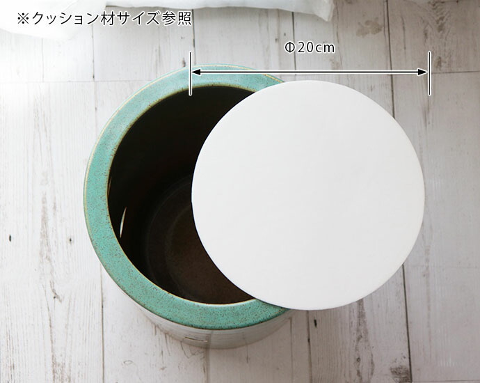 信楽焼 傘立て グリーン 日本製 陶器 23.3×高42cm 麦 緑 インテリア