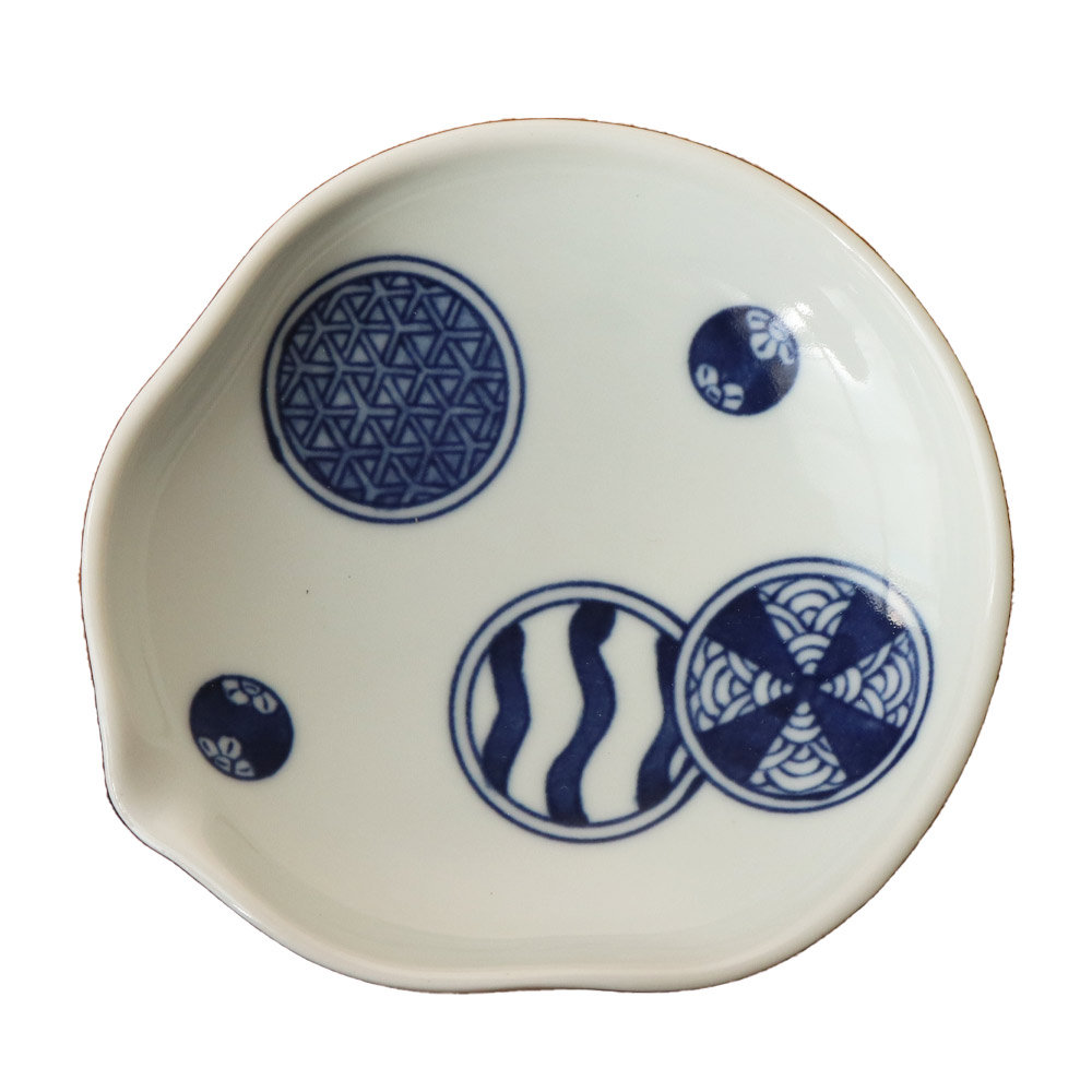 波佐見焼 華やか 豆皿 小皿 10cm おしゃれ 赤絵連花紋 祥瑞菊 菊割 丸