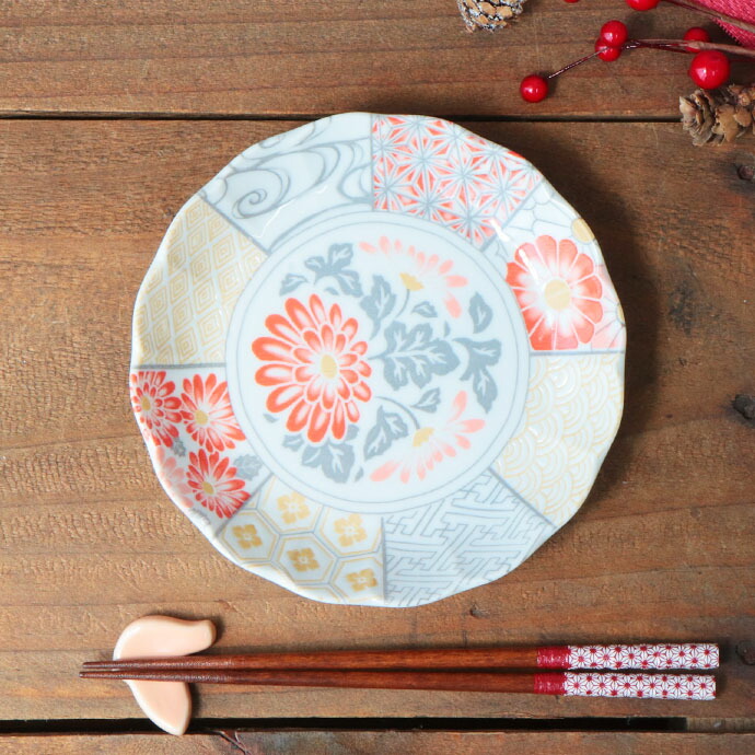 美濃祥瑞 皿 径16cm 日本製 美濃焼 磁器 和丸皿 取皿 中皿 盛皿 和皿