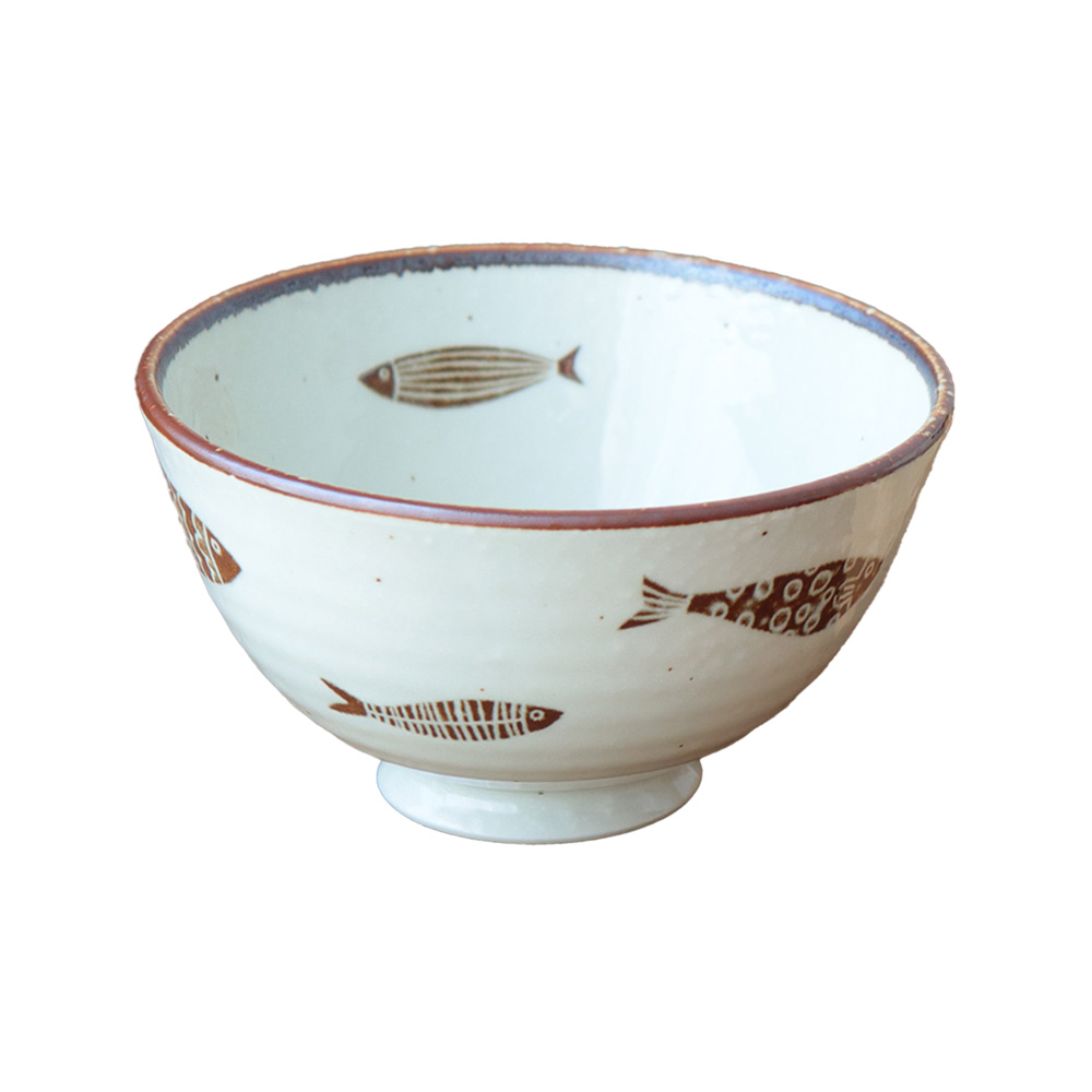 魚器 トットキ 飯碗 径11.5cm 日本製 陶磁器 茶碗 茶わん ライス