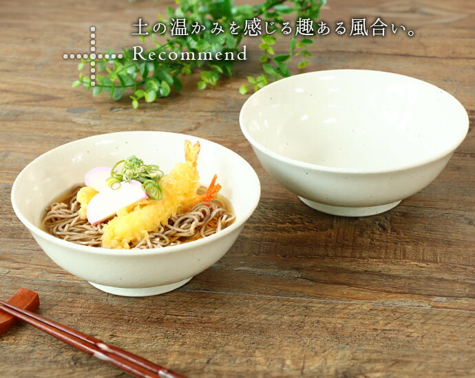 美濃焼 広口 麺鉢 2個セット 径19.5cm 1000ml 日本製 磁器 鉢 盛鉢