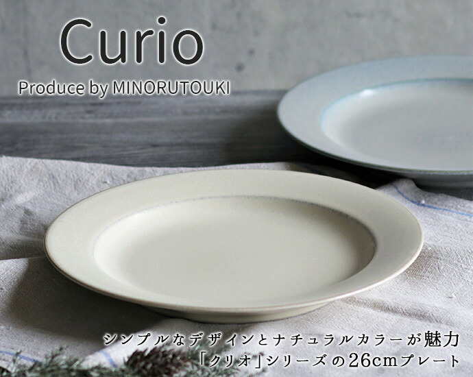 皿 大皿 おしゃれ 北欧 パーティ皿 curio 26cm プレート 日本製 美濃焼 ディナープレート クリオ 1枚 ワンプレート グレー ベージュ  電子レンジOK 食洗機OK : 6122173 : IRODORI Yahoo!店 - 通販 - Yahoo!ショッピング