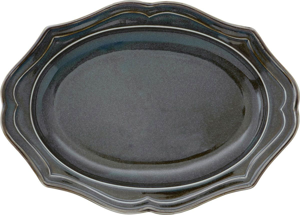 皿 プレート 楕円皿 おしゃれ 陶器 Vanves 24cm 日本製 アンティーク