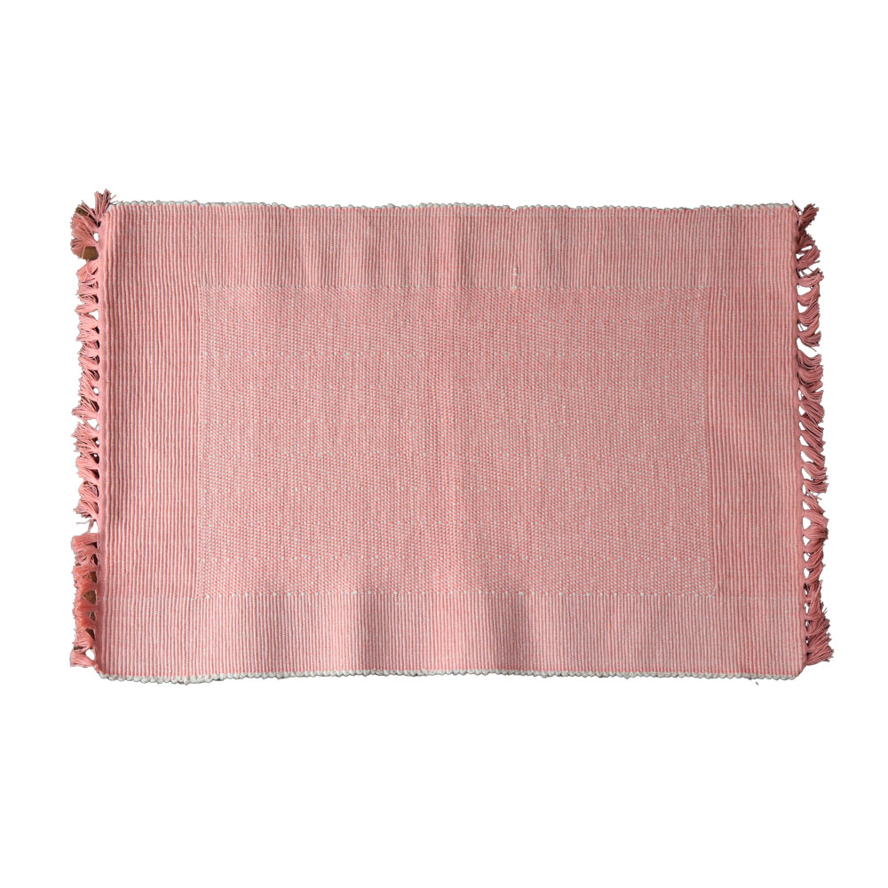 Craft India ランチマット ユニバーサル 大判 32×45cm 布製 綿 天然