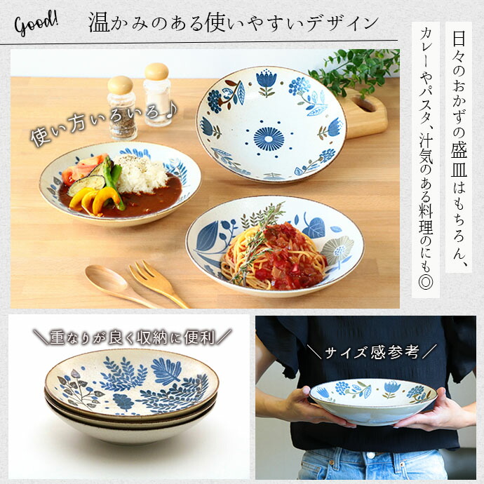 ミニラボ カレー プレート 3柄セット 径21.7cm 日本製 美濃焼 磁器