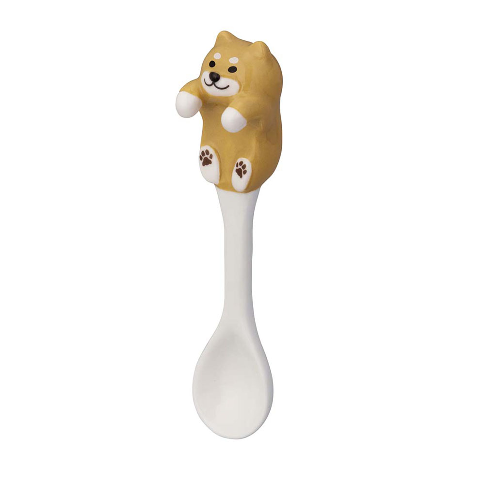 わんわん スプーン 全長10.5cm 陶器 食器 ティースプーン デザート