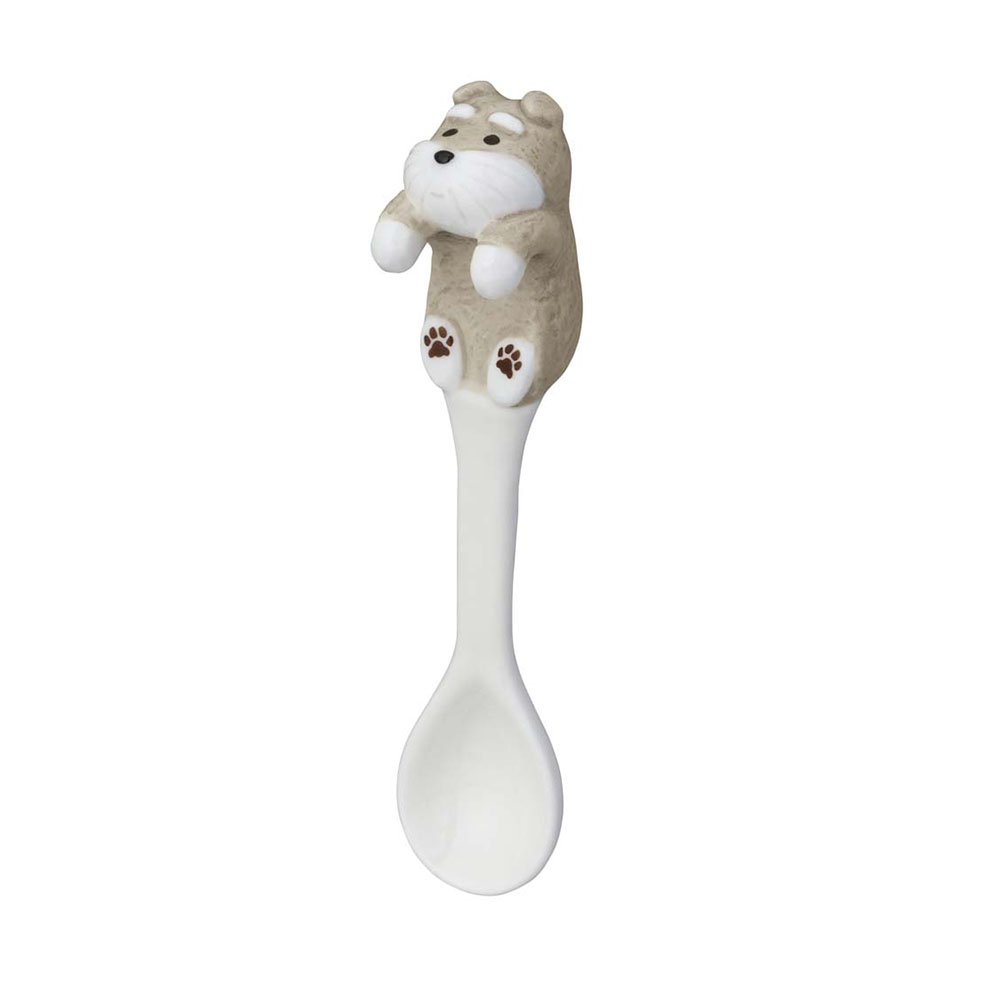 わんわん スプーン 全長10.5cm 陶器 食器 ティースプーン デザート