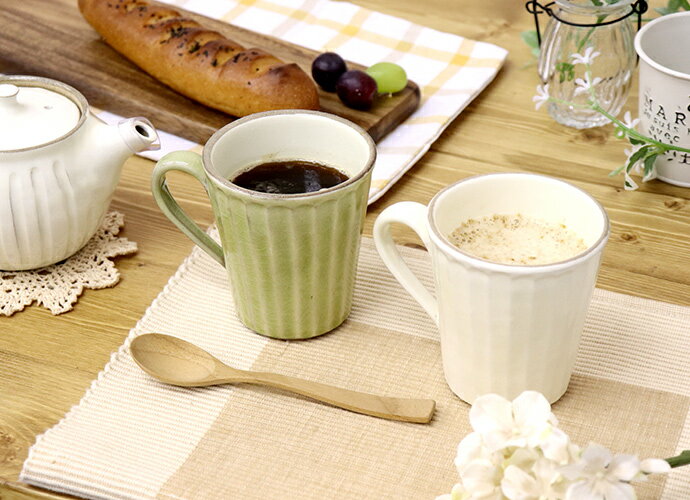 マグカップ おしゃれ 陶器 マグ 益子焼 わかさま陶芸 しのぎ 