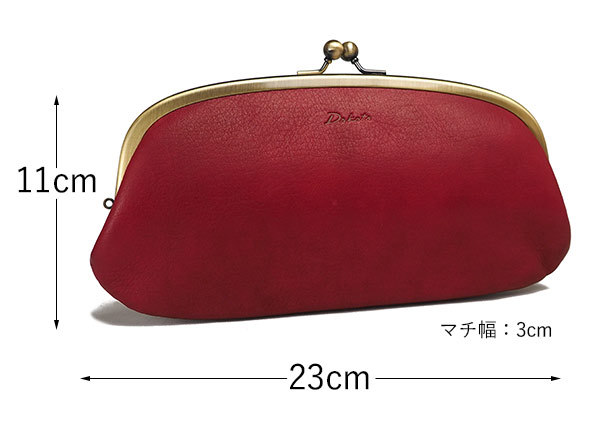 Dakota ダコタ ラルゴ がま口長財布 レザー レディース ブラック