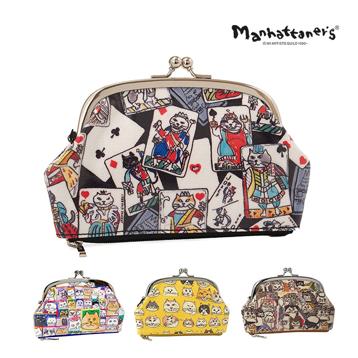 Manhattaner's マンハッタナーズ がま口 小銭入れ L 財布 マルチ