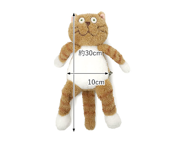 マンハッタナーズ　MANHATTANER'S くたくた猫　ぬいぐるみ　Ｌサイズ irohamise_077-0524