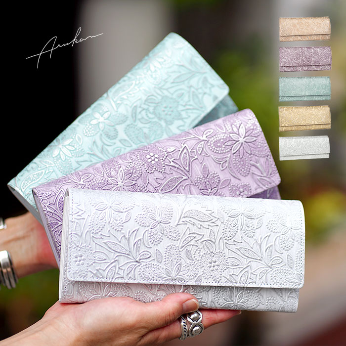 Arukan（アルカン） 長財布 クレア かぶせ 財布 ギャルソンウォレット