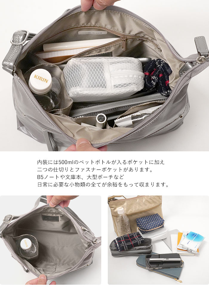 Alive（PELLE BORSA） ペレボルサ シンプル ショルダーバッグ PELLE