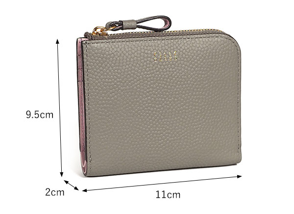 PELLE BORSA ペレボルサ 財布 二つ折り財布 L字ファスナーミニ