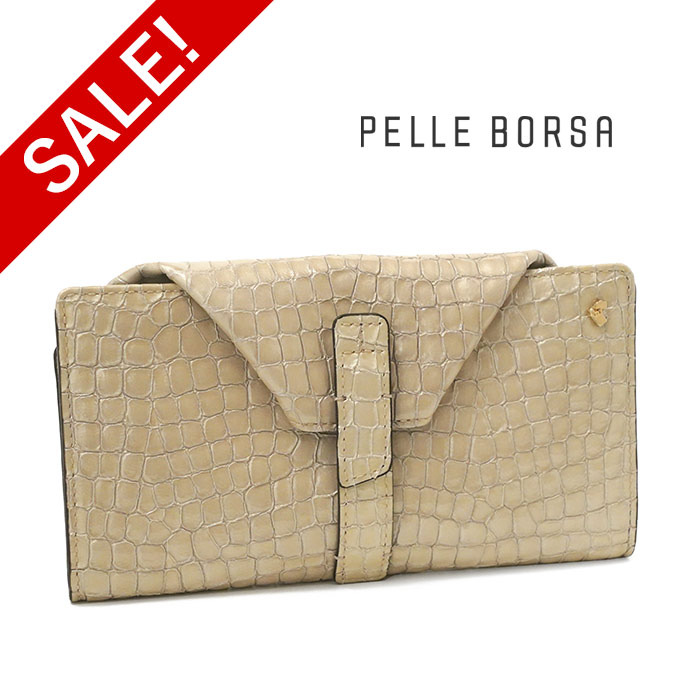 PELLE BORSA（ペレボルサ） 30％OFF セール 長財布 レインボークロコ