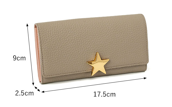 1metre carre（アンメートルキャレ） フィン かぶせ長財布 星モチーフ