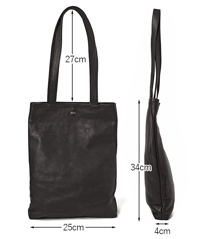 DECADE（ディケイド） クマチャーム付き オイルドレザー トートバッグ