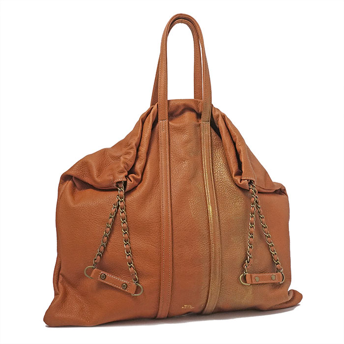 M.U.L. エムユーエル MUL074 TRUSS TOTE L トラストート シボ型押し