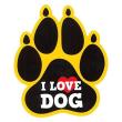 I LOVE DOG ドック サイン マグネット DO-4