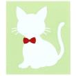 ネコ 猫 シルエット ステッカー 3498