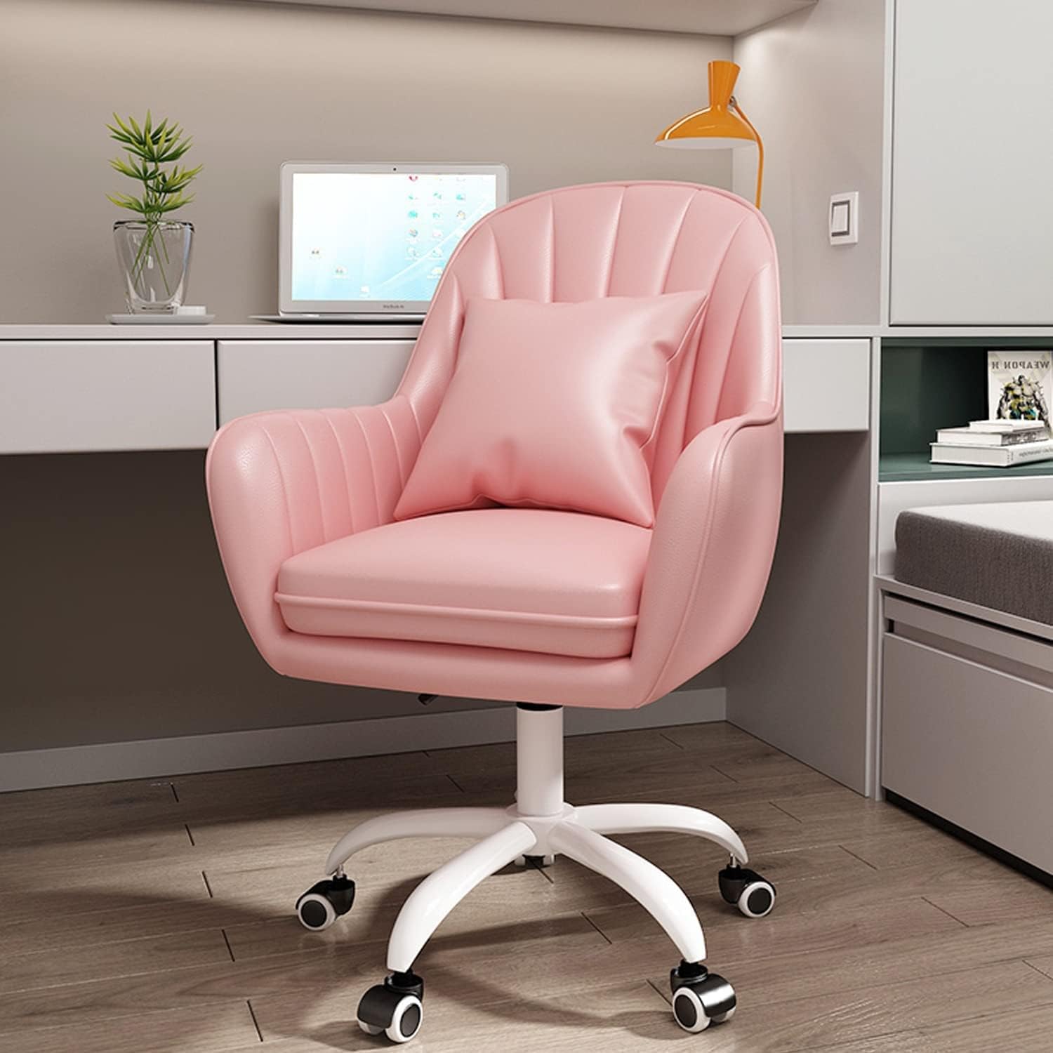 オフィスチェア デスクチェア パソコンチェア 360回転 座面昇降 社長椅子 勉強 仕事 在宅勤務 腰クッション付き テレワーク 事務椅子  キャスター付き 椅子