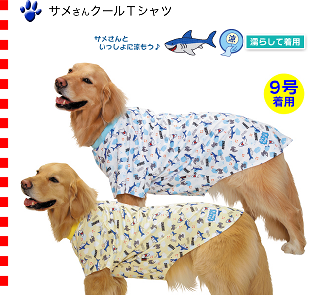 大型犬用9号）サメさんクールＴシャツ : 22samet-9 : 大型犬用品専門店