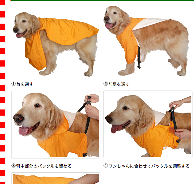 大型犬用 モンベル ドギーレインウォーカー Mb Drw 大型犬用品専門店 アイアンバロン 通販 Yahoo ショッピング