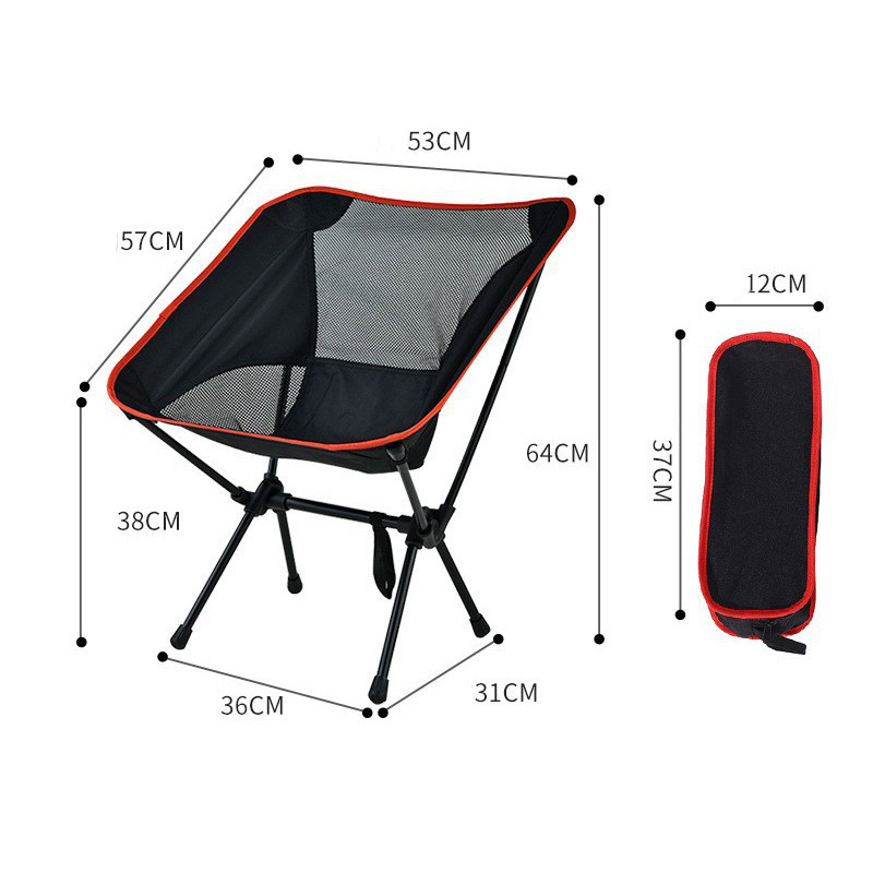 アウトドアチェア キャンプチェア 軽量 チェア 折りたたみ椅子 持ち運び キャンプ アウトドア コンパクト 椅子 イス 簡単組立 1人用 収納バック付 outdoor chair｜irtrdr｜02