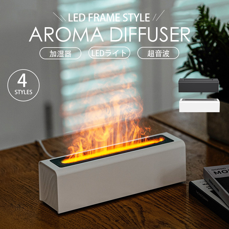 Amazon.co.jp: 加湿器 卓上 アロマディフューザー LEDライト