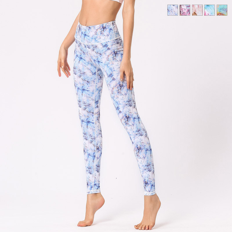ヨガ パンツ レギンス 花柄 美脚 yoga ジム ヨガウェア スパッツ