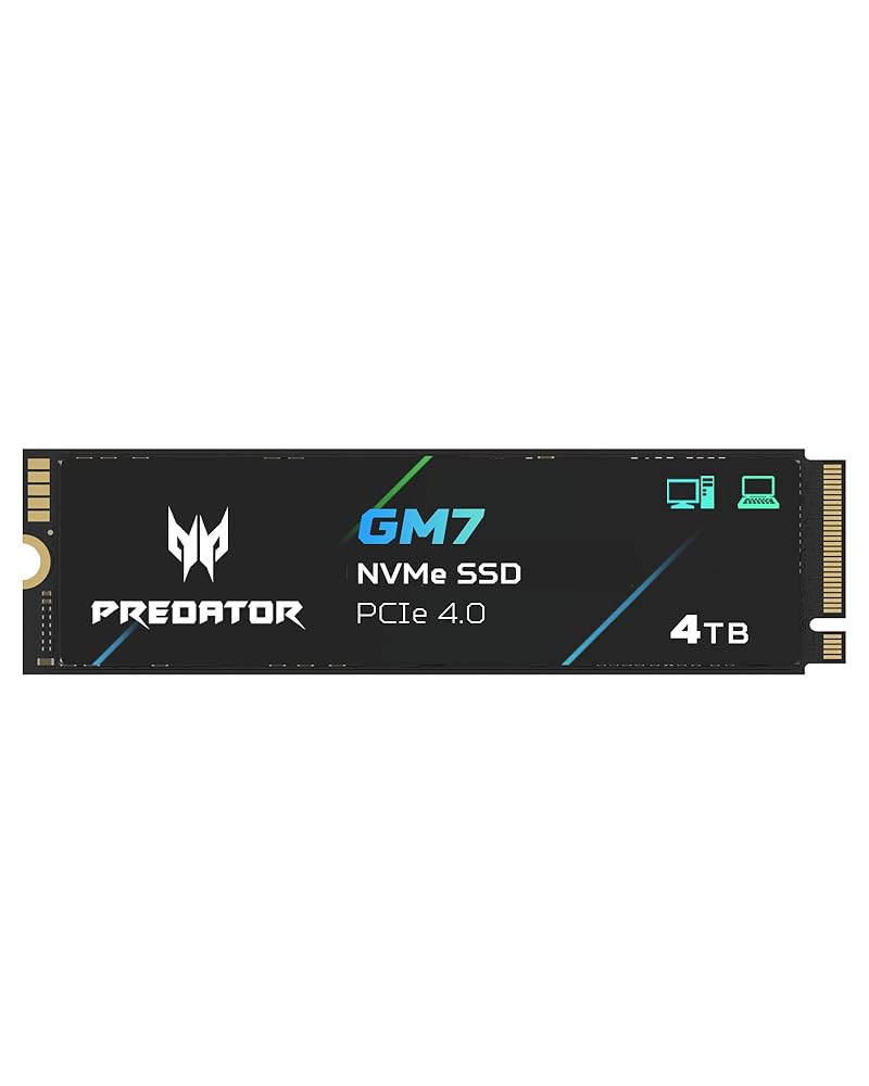 Acer Predator M.2 SSD GM7 NVMe1.4 2280 PCIe Gen4×4 超高速 内蔵SSD