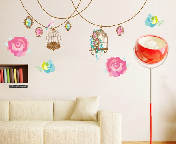 高質で安価 ウォールステッカー 壁紙 おしゃれ 剥がせる 誕生日 北欧 キッチン リビング トイレ 東京ステッカー ホラグチカヨ バラの花束b ｌサイズ En Wes Sup Fr