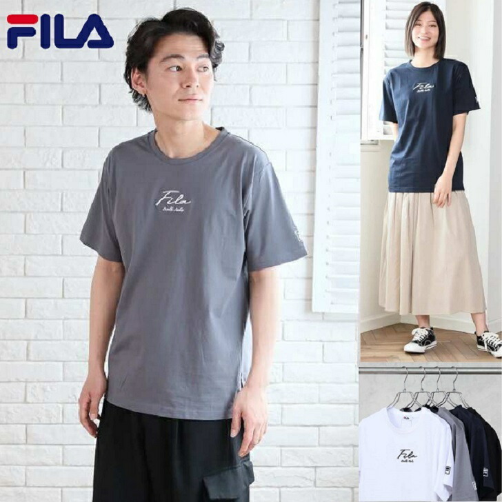 FILA 【FILA】 fila フィラ Tシャツ 筆記体 ロゴ サイズ M〜XL
