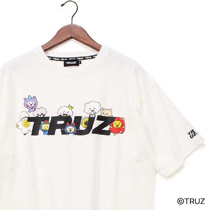 TRUZ】 TRUZ Tシャツ ロゴ フロントプリント コラボ LINE