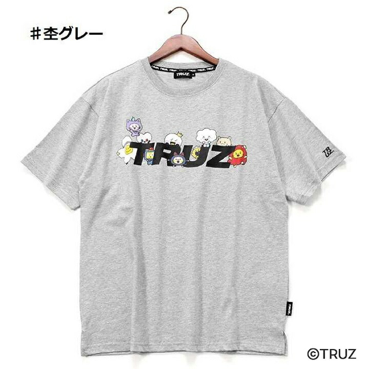 TRUZ】 TRUZ Tシャツ ロゴ フロントプリント コラボ LINE